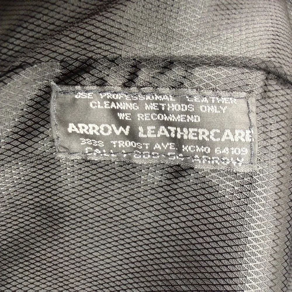 Vintage Remy Leather Jacket Men 46 Black Soft Lambskin Leather Full Zip USA